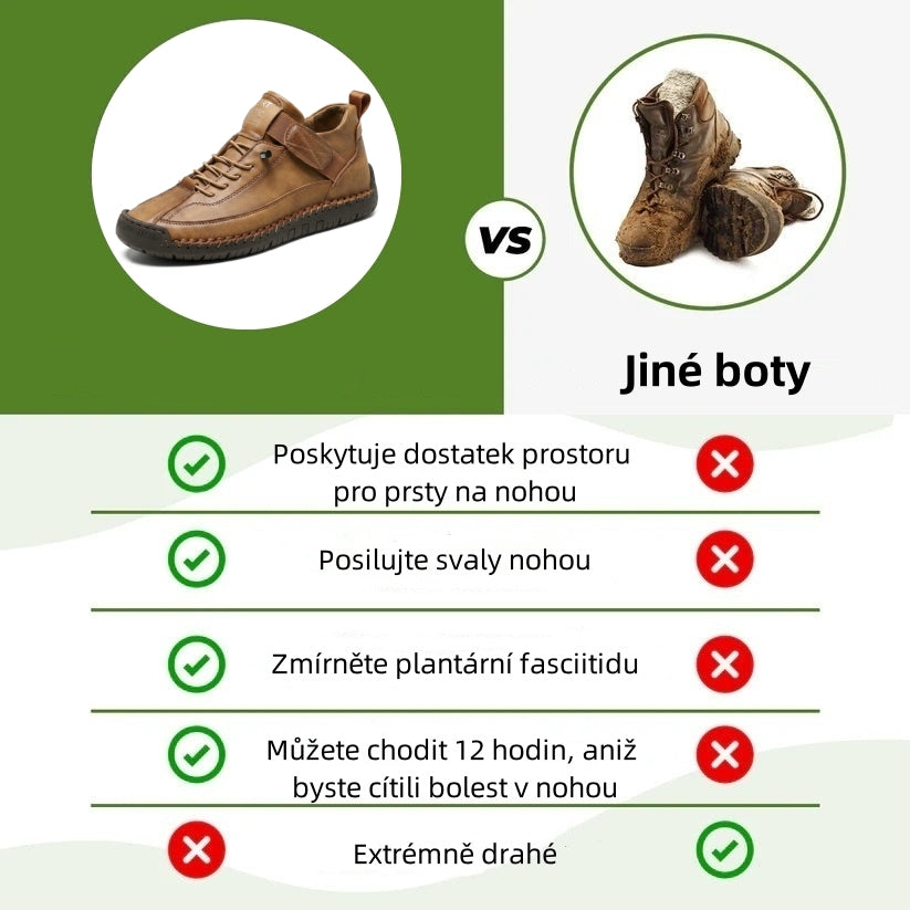 Poslední den! Sleva 70%! ✅ Vyrobeno z prémiové italské kůže. Ortopedická zdravotní obuv určená pro osoby s problémy s nohama k úlevě od bolesti zad, kloubů a chodidel.