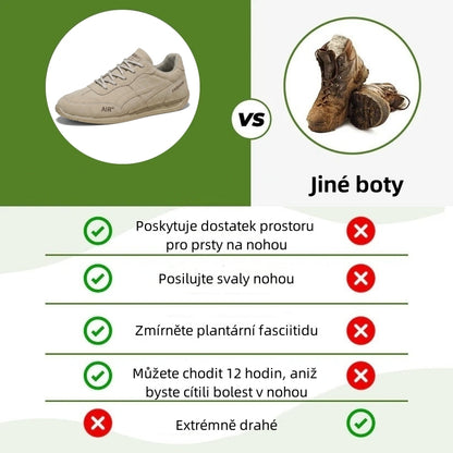 Poslední den! Sleva 70 %! ✅ Ortopedická zdravotní obuv určená speciálně pro lidi s problémy s nohama k úlevě od bolesti zad, kloubů a chodidel.