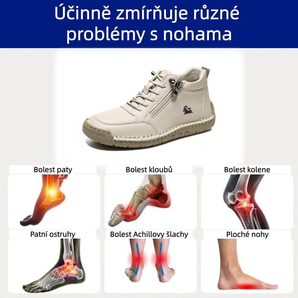 ⏰ Dnešní speciální nabídka 70 % – Nenechte si ji ujít! 🐂 Ručně šité italské kožené ortopedické boty s oporou klenby ✅ Měkké a pohodlné, poskytující okamžité pohodlí.