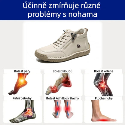 ⏰ Dnešní speciální nabídka 70 % – Nenechte si ji ujít! 🐂 Ručně šité italské kožené ortopedické boty s oporou klenby ✅ Měkké a pohodlné, poskytující okamžité pohodlí.