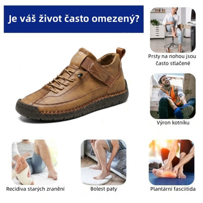 Poslední den! Sleva 70%! ✅ Vyrobeno z prémiové italské kůže. Ortopedická zdravotní obuv určená pro osoby s problémy s nohama k úlevě od bolesti zad, kloubů a chodidel.