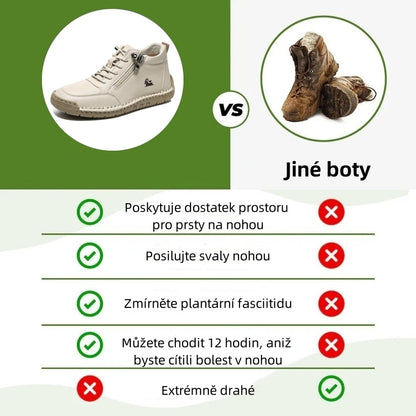 ⏰ Dnešní speciální nabídka 70 % – Nenechte si ji ujít! 🐂 Ručně šité italské kožené ortopedické boty s oporou klenby ✅ Měkké a pohodlné, poskytující okamžité pohodlí.